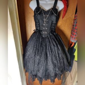 One Of A Kind Elegant Black Lolita  Dress (You Won't Find This Dress Anywhere)